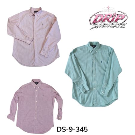 Chemise iconique Ralph Lauren avec attrait de mode moderne (DS-9-345)
