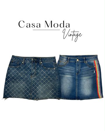 100926-3 denim mini skirt  15pcs