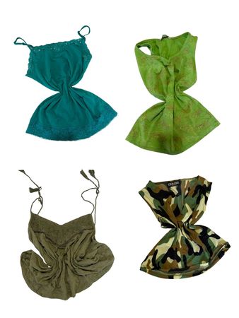 Y2K Retro Print Cami Tops-ST-178