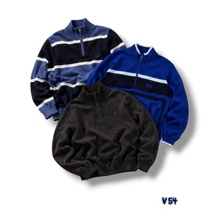 Vintage mix brander 1/4 zip