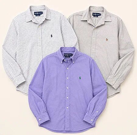 Premium authentic polo Ralph Lauren cotton shirts