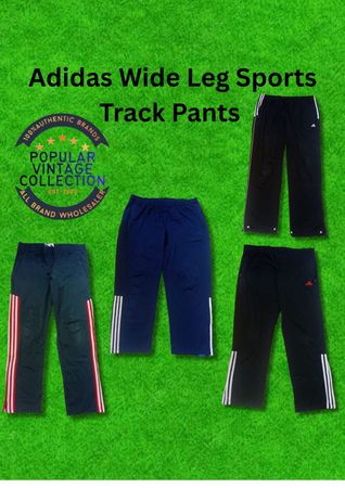 Adidas Wide Leg Sports Track Pants PVC - 0056