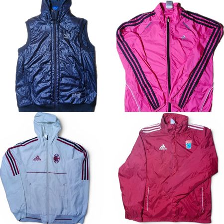 Premium Adidas Vintage Jacket Bundle | Windbreakers, Puffer Vest & Sports Jackets | Grade A+B | Bulk Wholesale