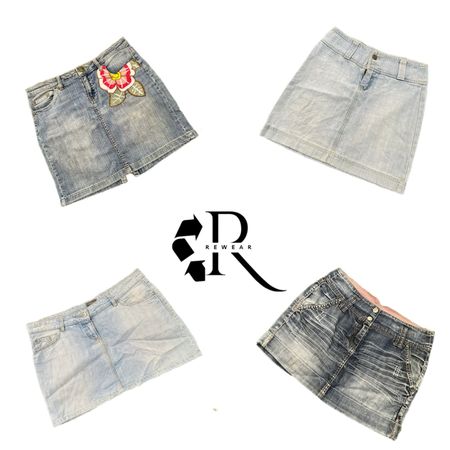 JUPHOR Y2K NYC IT GIRL JUPE EN DENIM MINI RW-2417
