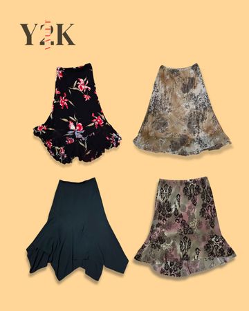 Y2K Boho Midi Skirt Bundle (Yv-724)