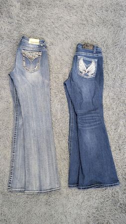 ***Y2K Embellished Flare Jeans – Retro Denim Collection