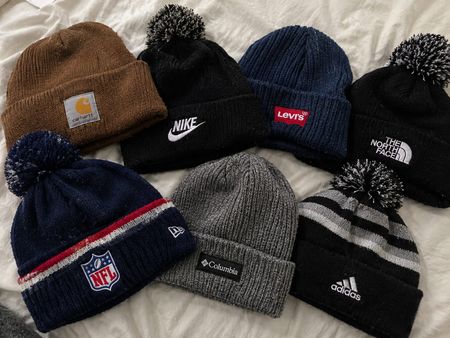 Branded wool cap beanie