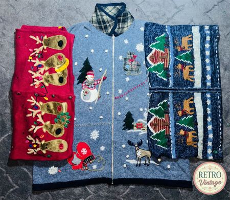 Style de pull vintage et unique de Noël |E|