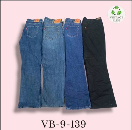 Y2K Vintage Branded Jeans Wholesale Bundle – Assorted Styles  (VB-9-139) 9 pieces
