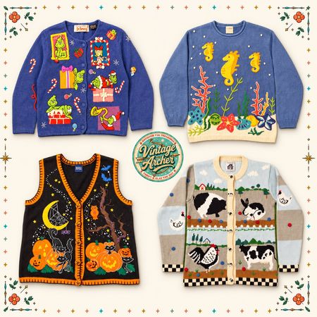 Maglioni Novità Pesanti Vintage 10pcs (S3)