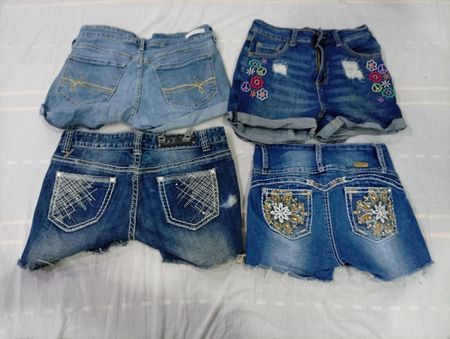 CR10646 Y2K Mini Denim Shorts