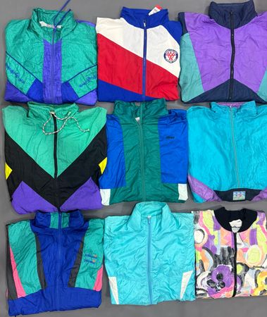 Veste coupe-vent folle de style vintage des années 90