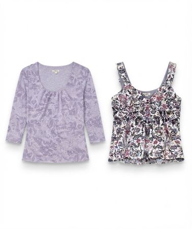 (FV-2080)     Vintage Y2K Soft Girl Floral Mesh Tops Bundle | Fairycore Coquette Women’s Wholesale