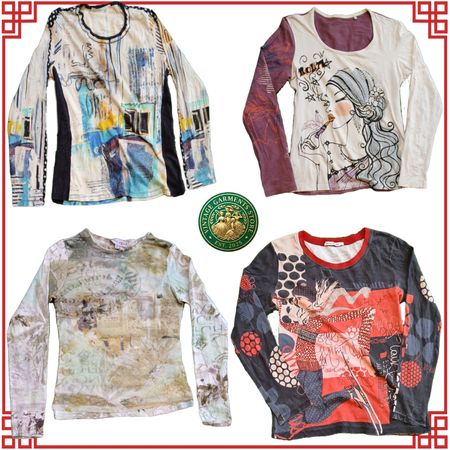 Vintage Y2K Ladies Long Sleeve Blouses Retro Aesthetic Chic Collection #A2