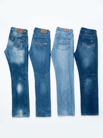 Lot de jeans en denim vintage pour hommes Y2K (Z-16)