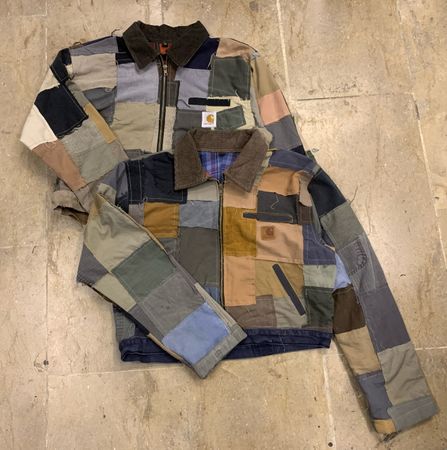 Upcycled Carharrt Patchwork Cropped Jacket (women’s)