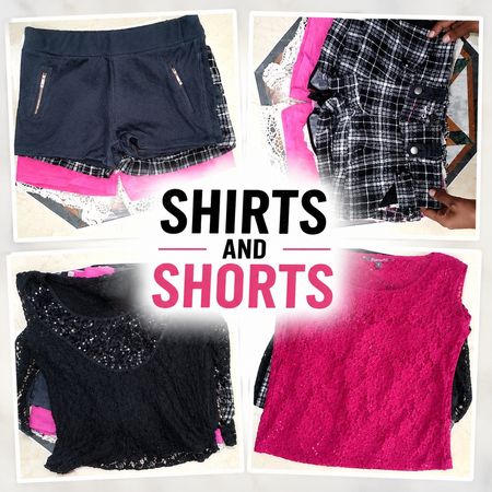 Premium Women's Tops & Shorts Y2K Bundle 14 PCS Different Styles unbranded
