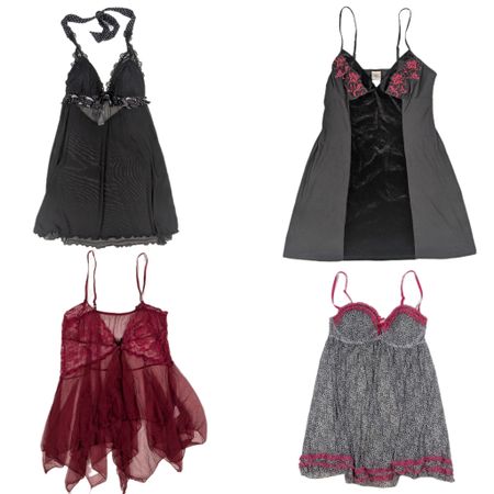 Collection of Lace and Mesh Chemises (TR-1012)