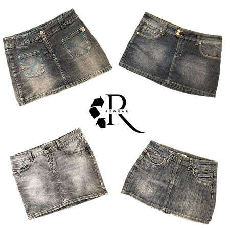Y2K Unique Girl Denim Mini Skirt RW-2556