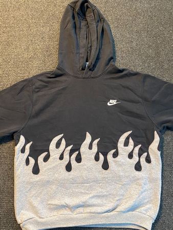 UPCYCLED NIKE & BRANDED SWEATSHIRT HOODIE SERIAL-0002