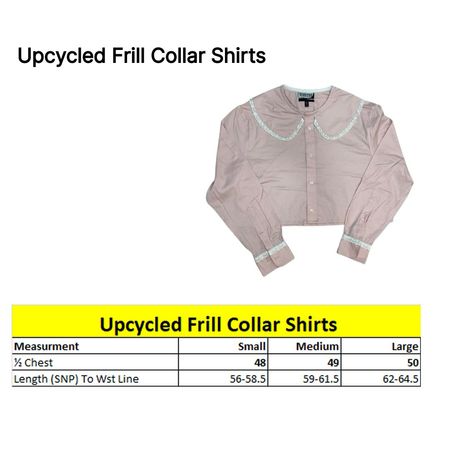 Camicia con Colletto Ruffle Riciclato