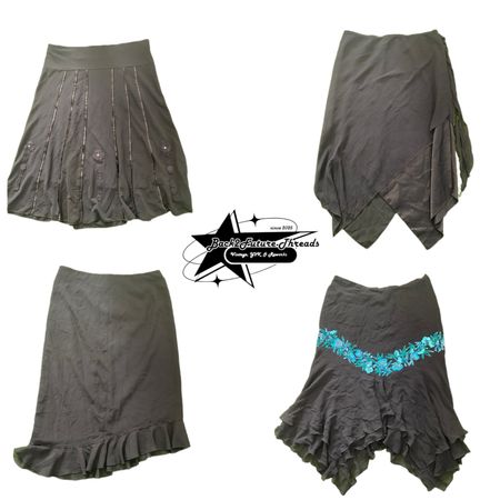 Y2k Paris Hilton Era Girl Jupe en Poly B2F-253