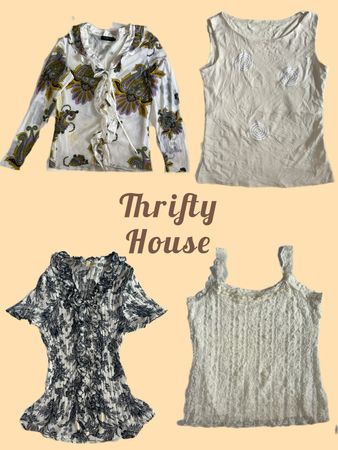 Y2K White Lotus Tops(TH/659)