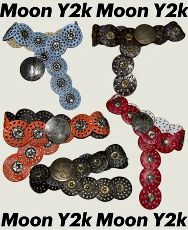 Ceintures rondes en disque boho antique Y2k
