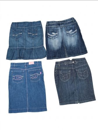Y2k denim midi skirt (VM-148)