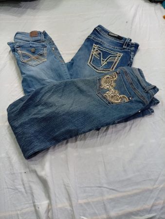 CR10931 Y2K Flare and Straight Jeans