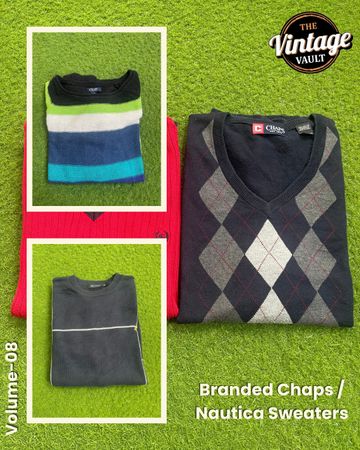 Pulls à marques de Chaps et Nautica, Volume : 8, 10 pièces