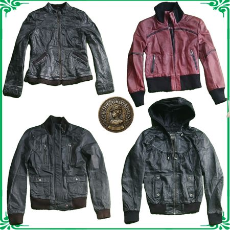 Womens Euro Style Genuine Leather Jackets Vintage Condition Mix A14