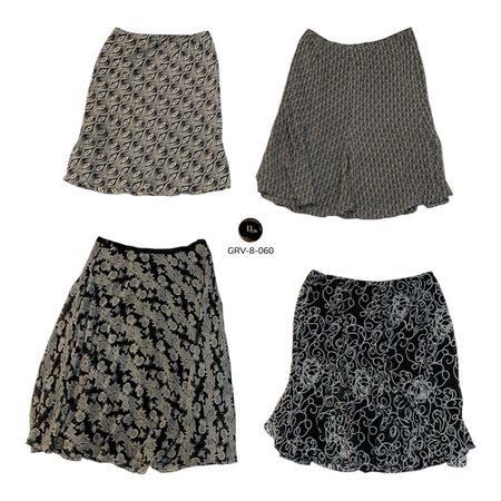 4. Women’s High Waist Poly Skirt – Y2K Vintage Casual Wear. (GRV-8-060)