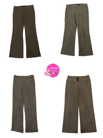 Y2k All shades of grey poly pants