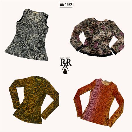 Y2k Earthy Tone Full Sleeve Tops (AA-1262)