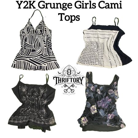 Y2K Grunge Girls Printed Cami Tops TY-149