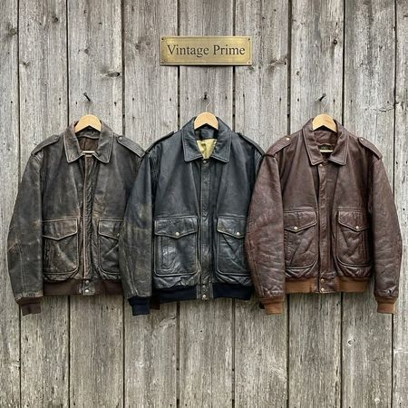 Vintage Flight A2 Style Leather Jackets