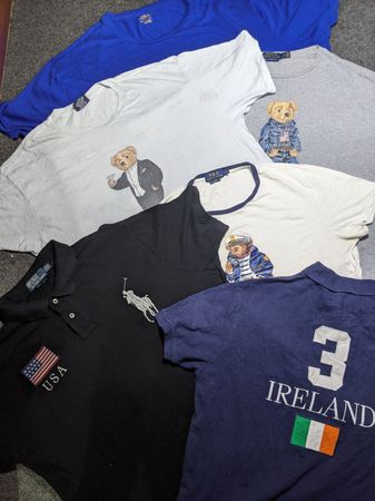 Ralph Lauren Polo Big Pony T-shirt Mix Bundle. (Incluso orso Polo)