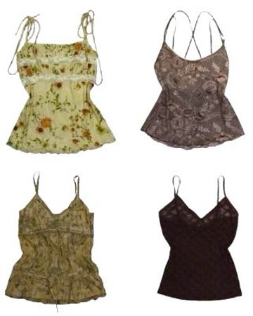 Y2K Forest Aesthetic Cami Tops