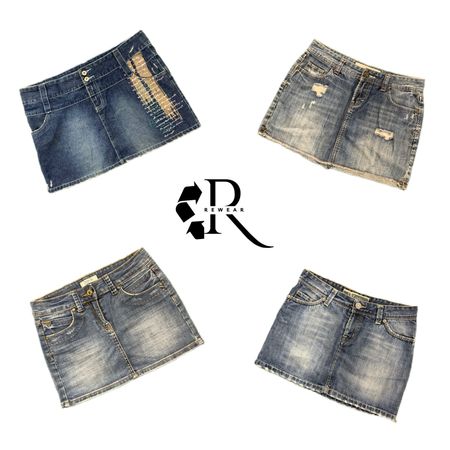 Y2K Unique Girl Denim Mini Skirt RW-2547