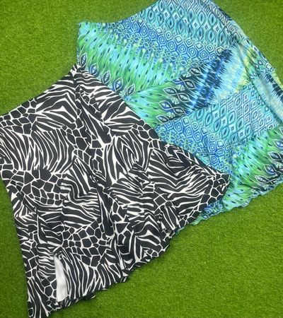 Y2k print skirt id 100