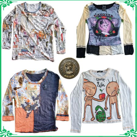 Y2K Fashion Long Sleeve Tops Blouses Collection
Retro Aesthetic Printed Graphic Tops Lot A117
