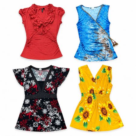 Y2K Blusa Tropical 10 pcs A 1542