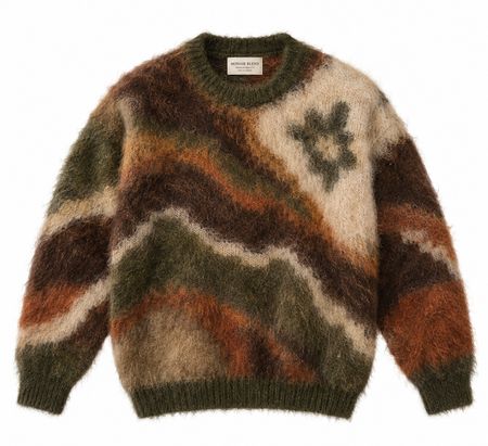 Mohair hairy sweater