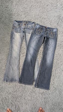 **Y2K Flare Jeans – Embroidered & Embellished Bootcut Denim