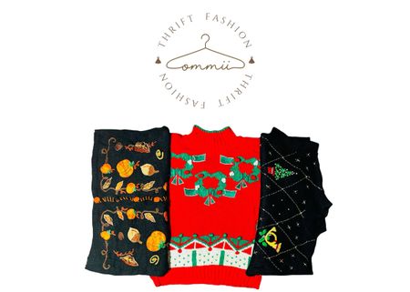 Y2k Christmas knitwear