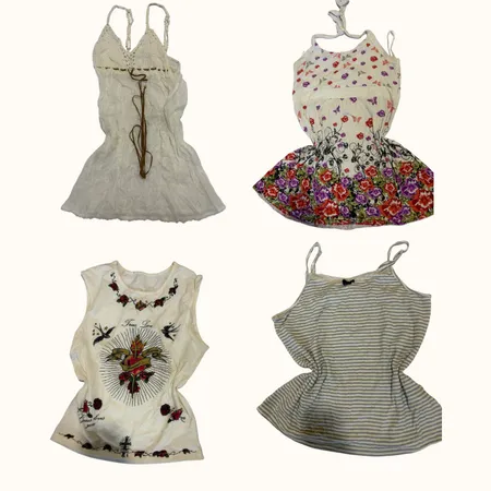 Y2K Coastal Riot Cami Tops-ST-116