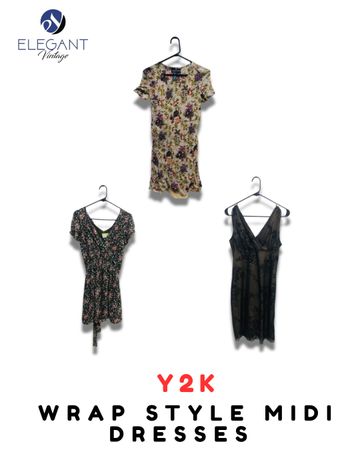 Y2K Warp-Stil Midi-Kleider - EV1949