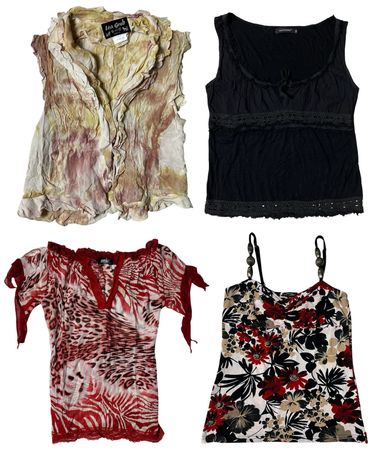 Y2K Dark Coquette Tops: TT-323