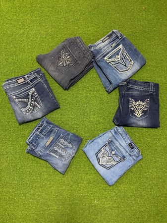 Yv2117 Embroidered Jeans 12P